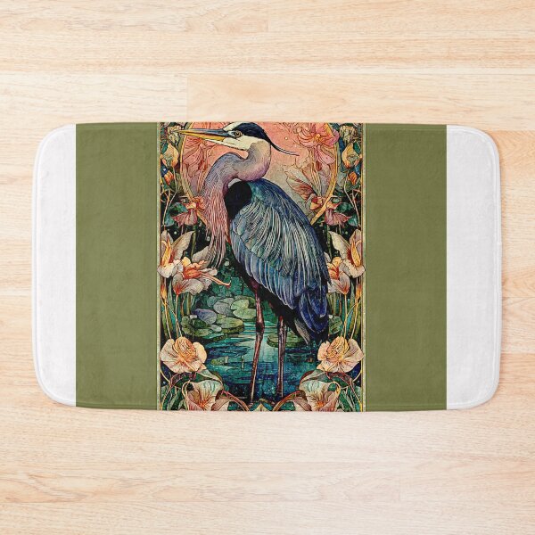 Item preview, Elegant Heron in Tranquil Waterscape  designed and sold by Helios Be. Lavsh.