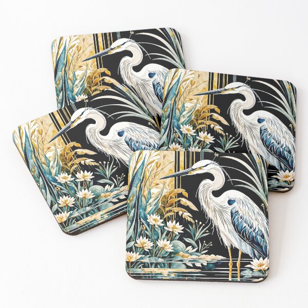 Item preview, Elegant Heron in Tranquil Waterscape #2 designed and sold by Helios Be. Lavsh.