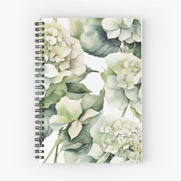 Item preview, Elegant soft green floral watercolor hydrangeas botanical  designed and sold by hollycooper.