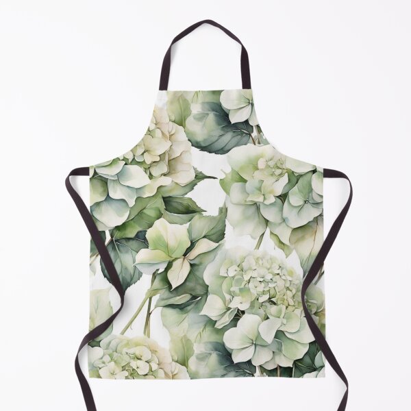 Item preview, Elegant soft green floral watercolor hydrangeas botanical designed and sold by hollycooper.