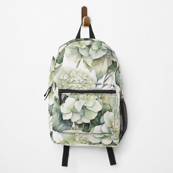 Item preview, Elegant soft green floral watercolor hydrangeas botanical designed and sold by hollycooper.
