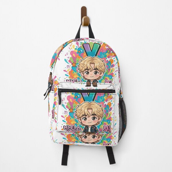 Item preview, BTS V Taehyung Chibi Fanart - Colorful Paint Splash Aesthetic designed and sold by Polarisofficial.