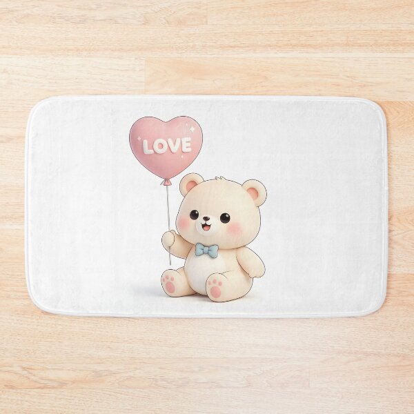 Item preview, Cute teddy bear with balloon Love designed and sold by EIusafet.