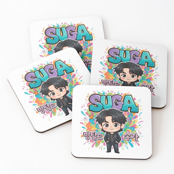 Item preview, BTS SUGA Min Yoongi Chibi Art - Cool Rocker Style Fanart designed and sold by Polarisofficial.