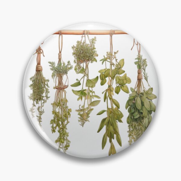 Item preview, Classic boho natural botanical watercolor herbs dried herbs  designed and sold by hollycooper.