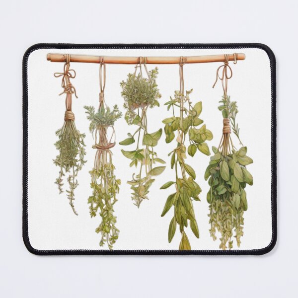 Item preview, Classic boho natural botanical watercolor herbs dried herbs  designed and sold by hollycooper.