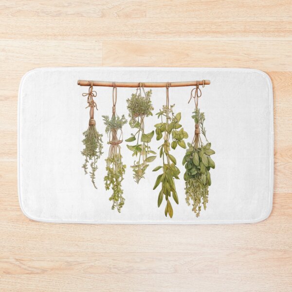 Item preview, Classic boho natural botanical watercolor herbs dried herbs  designed and sold by hollycooper.