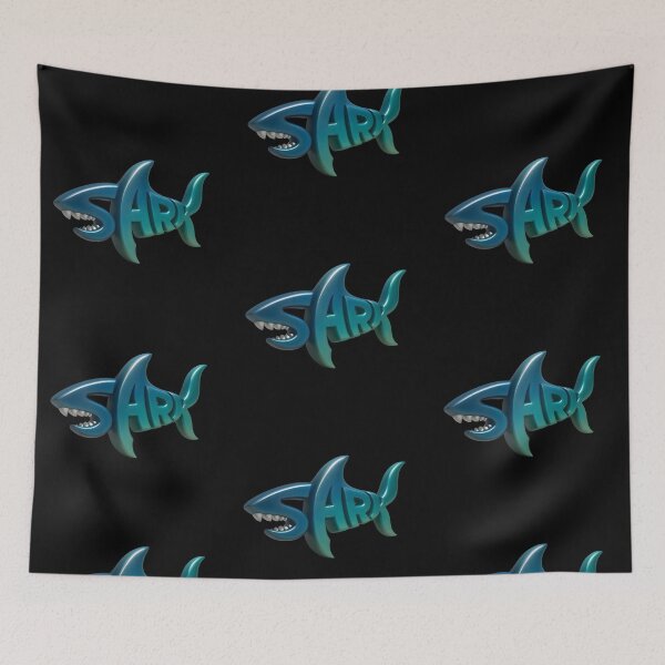 Item preview, SHARK Typography Art – Bold Ocean-Inspired Design for Shark Lovers designed and sold by Psycho-Crazy.