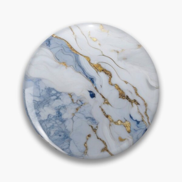 Item preview, Elegant blue gray white gold marble granite pattern designed and sold by hollycooper.