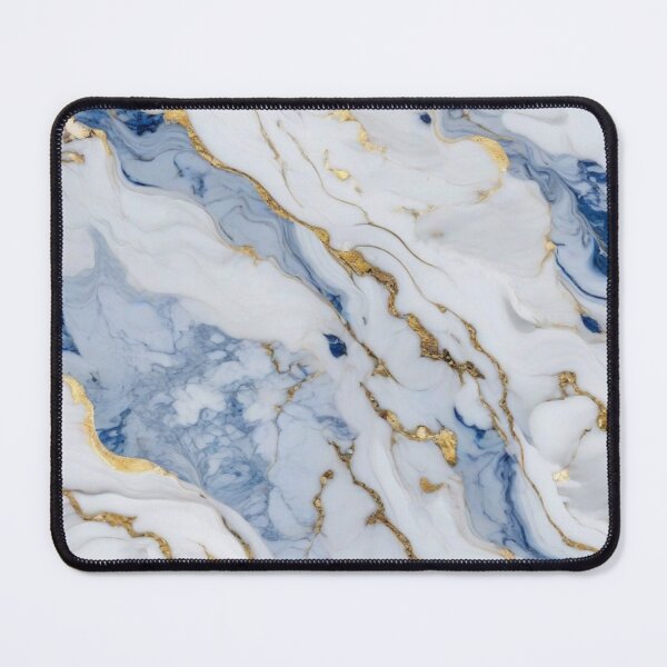 Item preview, Elegant blue gray white gold marble granite pattern designed and sold by hollycooper.