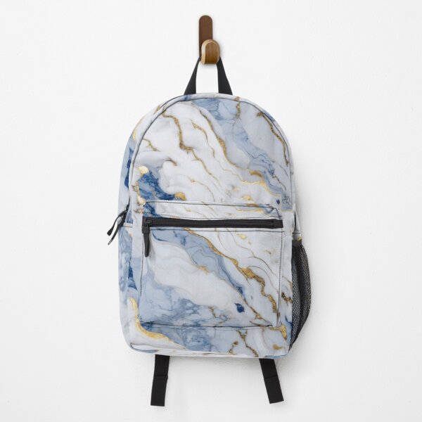 Item preview, Elegant blue gray white gold marble granite pattern designed and sold by hollycooper.