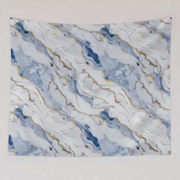 Item preview, Elegant blue gray white gold marble granite pattern designed and sold by hollycooper.