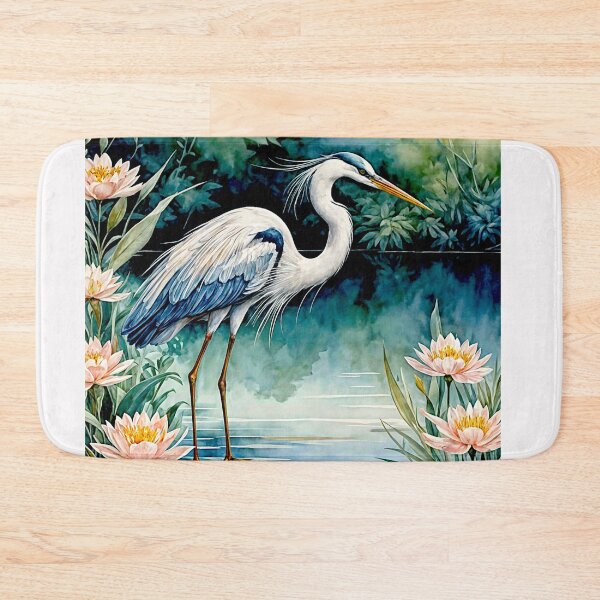 Item preview, Elegant Heron in Tranquil Waterscape #5 designed and sold by Helios Be. Lavsh.