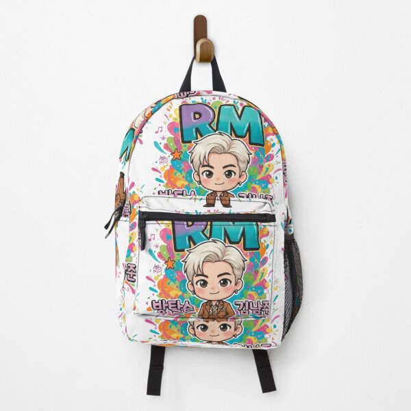Item preview, BTS RM Kim Namjoon Chibi Art - Colorful Paint Splash Aesthetic designed and sold by Polarisofficial.