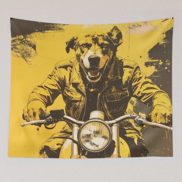 Item preview, Funny Graffiti dog on a motorcycle designed and sold by Boxing Kangaroo Retail Company.
