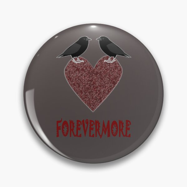 Item preview, Love Forevermore Ravens and Red Heart Gothic Romance designed and sold by naturegallery.