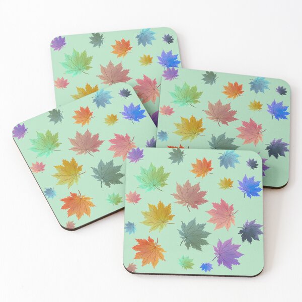 Item preview, Colorful Fall Leafs Plants Stickers Prints Posters Wall Art Magnet Home Coffee Cup Decoration TShirt Stationary Notebook Magnet Hat Kitchen Work School Office Redbubble Shop designed and sold by Saritas Boutique Shop.