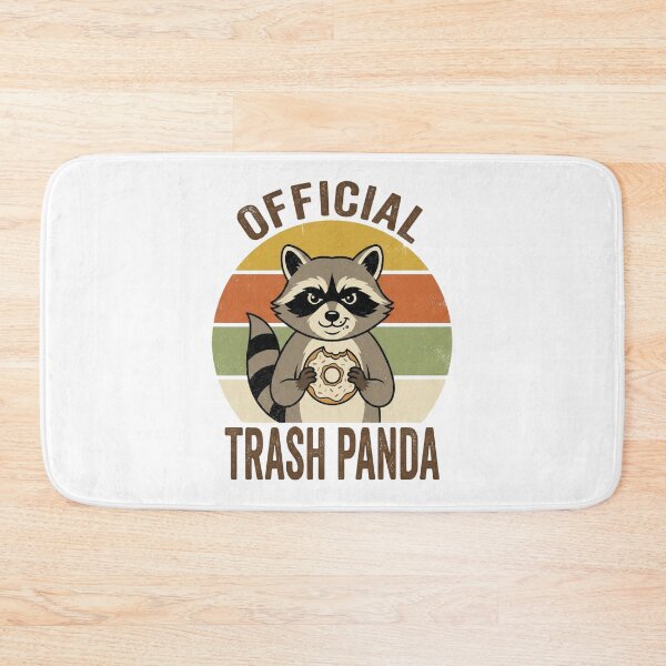 Item preview, Official Trash Panda Funny Raccoon Donut Retro 70s Vintage Sticker designed and sold by Pingi-shop.