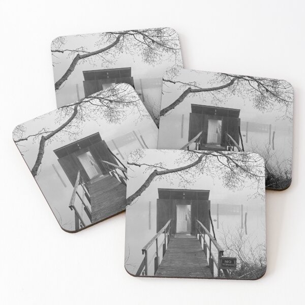 Item preview, Misty Dock in Black and White designed and sold by veraD58.