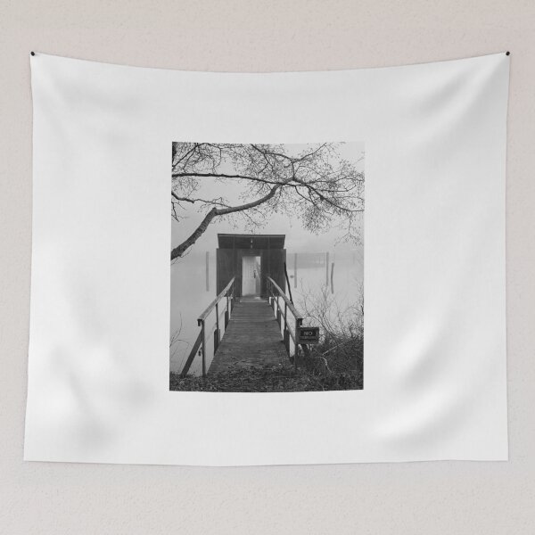 Item preview, Misty Dock in Black and White designed and sold by veraD58.