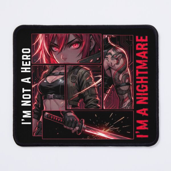 Item preview, Nyx: "I'm A Nightmare" | Dark Cyberpunk Anime Girl Streetwear designed and sold by Ahmed-G-Designs.