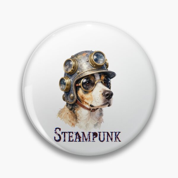 Item preview, dog steam punk designed and sold by Dragaodemadeira.