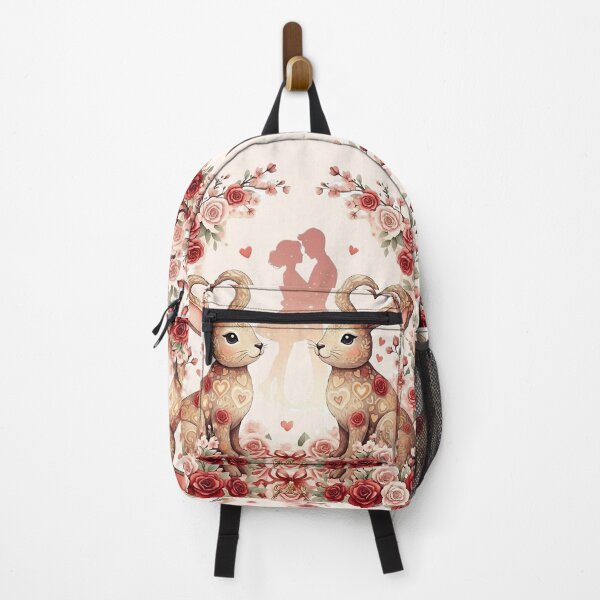Item preview, Love Bunnies in Floral Heart – Romantic Fantasy Art designed and sold by Y-MOONSTAR.