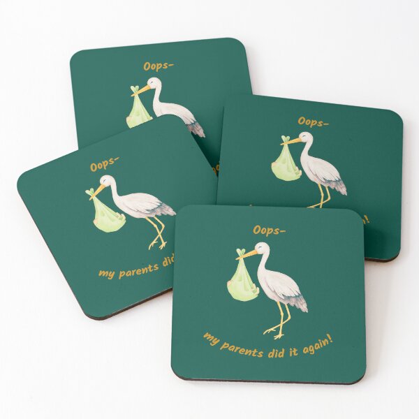 Item preview, "Oops...My Parents Did it again!" funny stork designed and sold by TB-73.