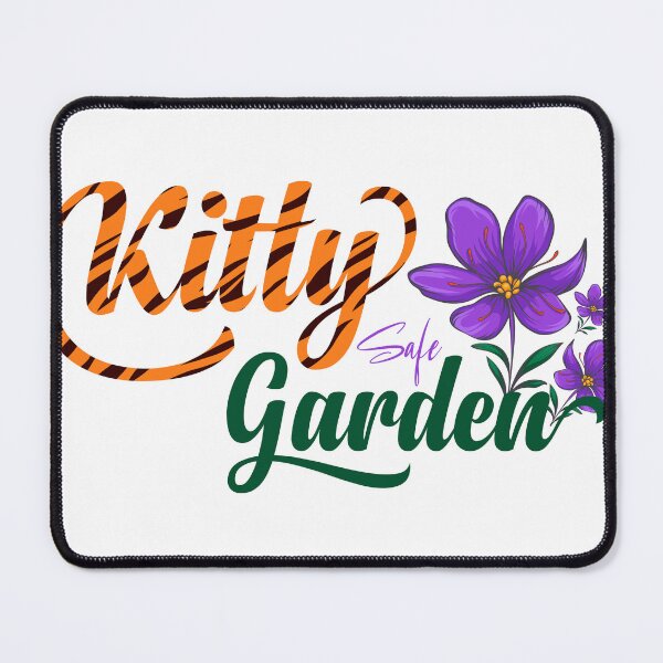 Item preview, Kitty Safe Garden – Pet Friendly Gardening & Cat Lover Art designed and sold by SP Motif.