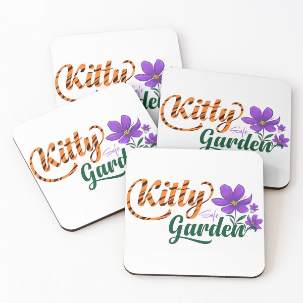 Item preview, Kitty Safe Garden – Pet Friendly Gardening & Cat Lover Art designed and sold by SP Motif.