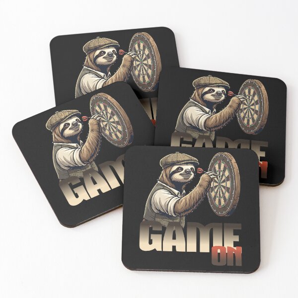 Item preview, Cool sloth plays darts designed and sold by ReneMM.