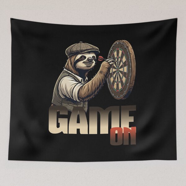 Item preview, Cool sloth plays darts designed and sold by ReneMM.
