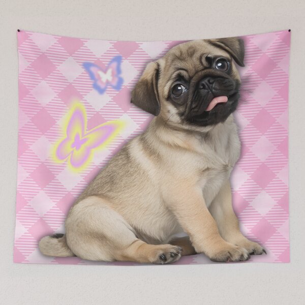 Item preview, Y2K Cute Pug Puppy - Early 2000s Style designed and sold by lydsshop.