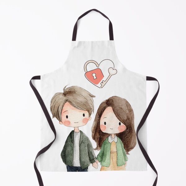 Item preview, Cute Couple Love Illustration designed and sold by fancy-to-shop.