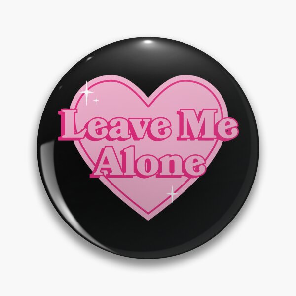 Item preview, Leave Me Alone – Cute Anti Valentine Pink Heart Design designed and sold by New-Blood.