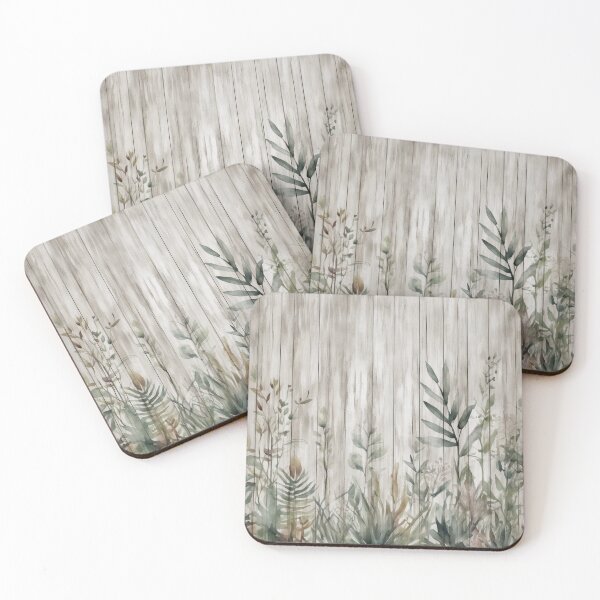 Item preview, Watercolor plants on Wood Design 361 designed and sold by artbylucie.