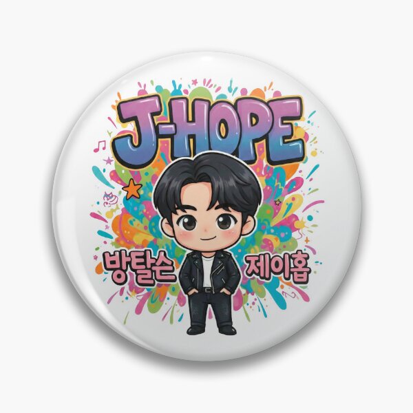 Item preview, BTS J-Hope Chibi Fanart - Hope World Colorful Splash Art designed and sold by Polarisofficial.