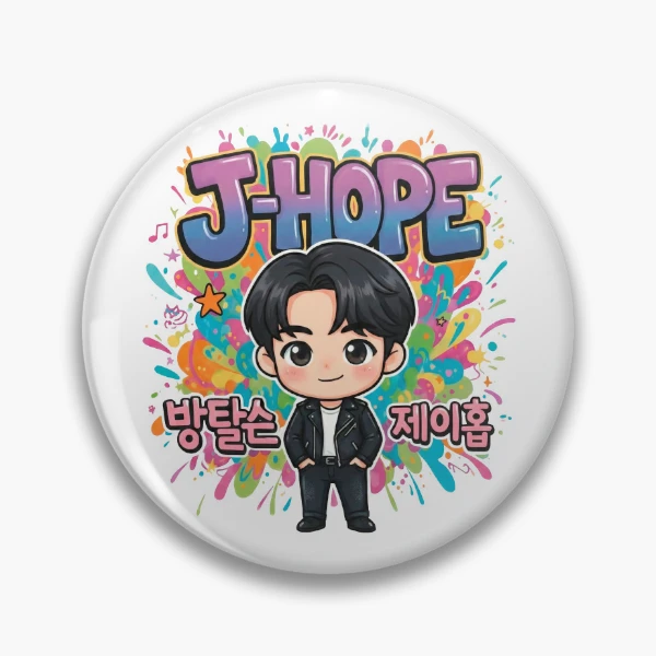 BTS J-Hope Chibi Fanart - Hope World Colorful Splash Art