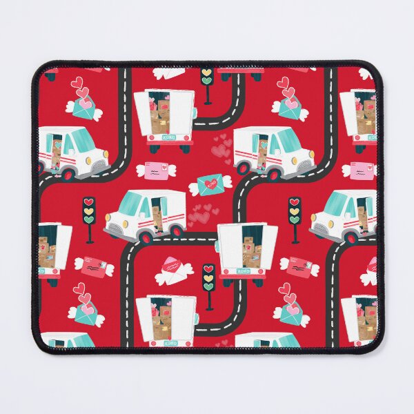 Item preview, Valentine Mail Trucks Special Delivery Red designed and sold by SamAnnDesigns.