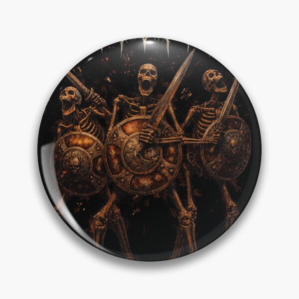 Item preview, Skeleton Banging on Shield designed and sold by Artaxias_Designs.