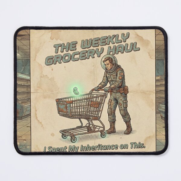 Item preview, Retro-Futuristic Inflation Satire in a Dystopian Supermarket designed and sold by SavinMercantile.