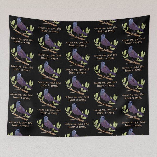 Item preview, Excuse Me, Your Bird Feeder is Empty - Grackle designed and sold by inkwish.