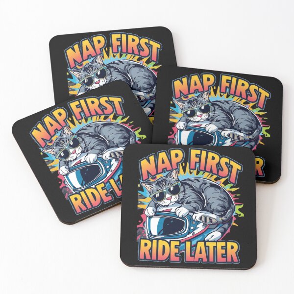 Item preview, NAP FIRST RIDE LATER- Nap Day motorcyclists funny graphic  designed and sold by YourTrendyTees.