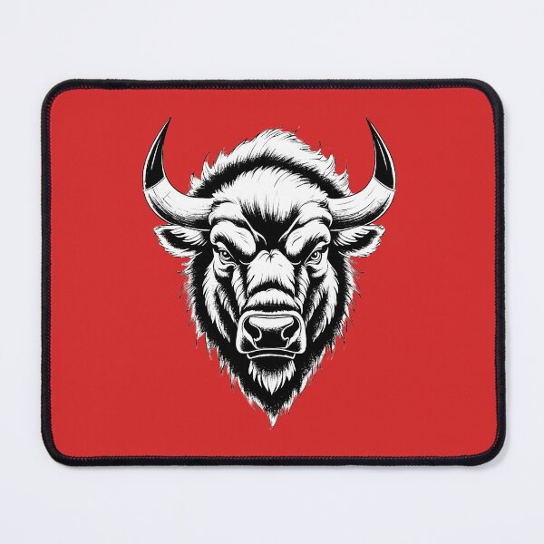 Item preview, Monochrome Bison Line Art – Dark Wildlife Illustration designed and sold by PAPIRO SIGLO XXI.