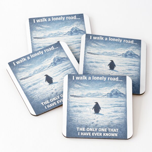 Item preview, Lonely Penguin Walking Away – Funny Existential Penguin Meme designed and sold by Wear Sculpt.
