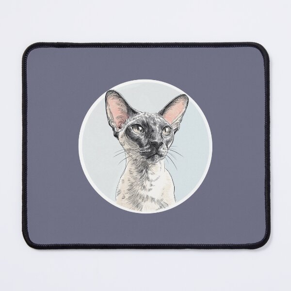 Item preview, Oriental Shorthair Cat – Elegant Minimalist Portrait designed and sold by NektarWorld.