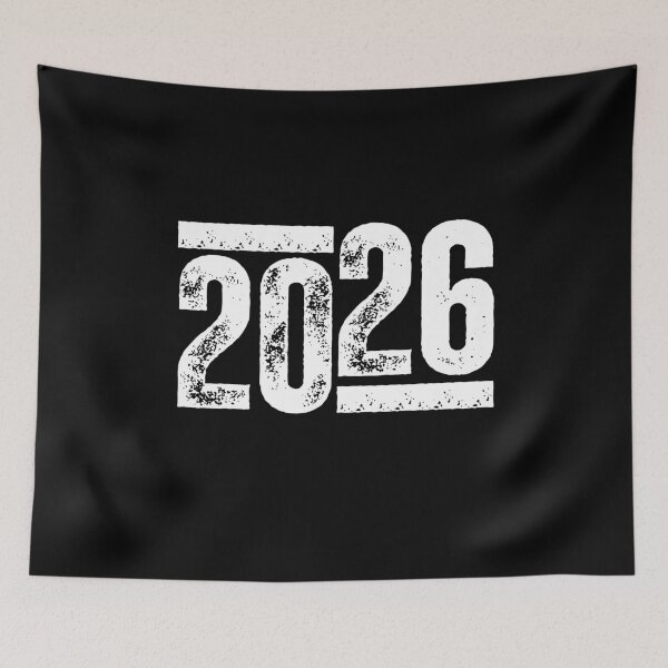 Item preview, 2026 Shirt – Bold Distressed Year Design for Graduation, Milestones, and Senior Class Celebrations White Bars & Font designed and sold by GFamilyC.