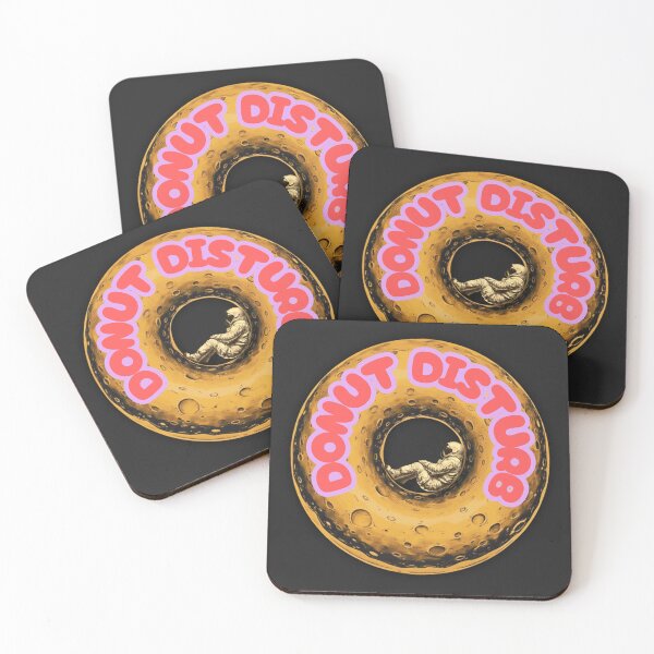 Item preview, do nut disturb- astronaut on moon donut designed and sold by Shivdarshan.
