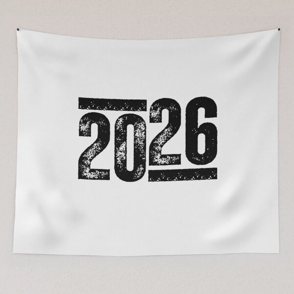 Item preview, 2026 Shirt – Bold Distressed Year Design for Graduation, Milestones, and Senior Class Celebrations Black Bars & Font designed and sold by GFamilyC.