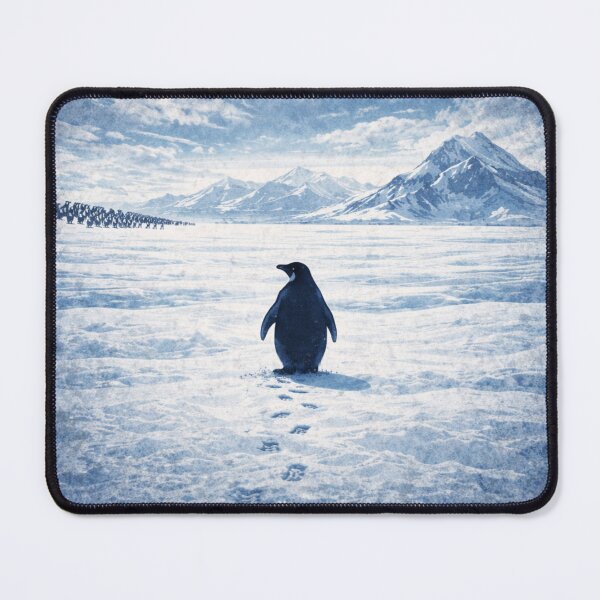 Item preview, Penguin Going His Own Way – Cinematic Funny Penguin Art designed and sold by Wear Sculpt.